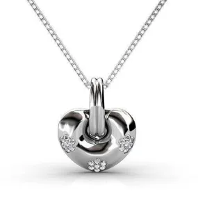 0.35 CT Round Cut Diamonds - Heart Pendant