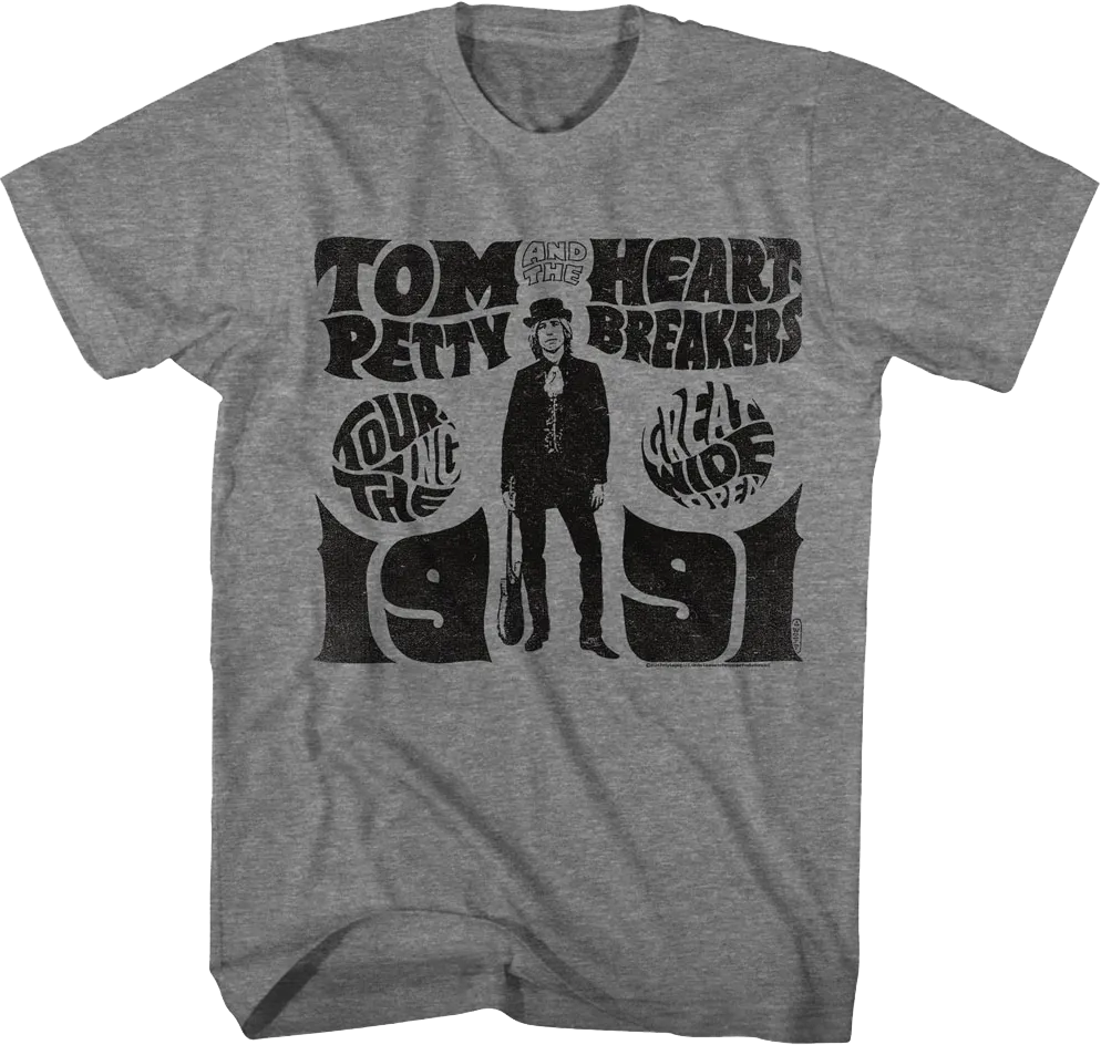 1991 Tour Tom Petty And The Heartbreakers T-Shirt