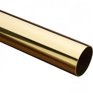 1" Diameter X .050 Wall Solid Polished Brass Tubing