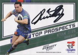 2012 Select NRL Dynasty, Top Prospects Signature, Ryan Stig