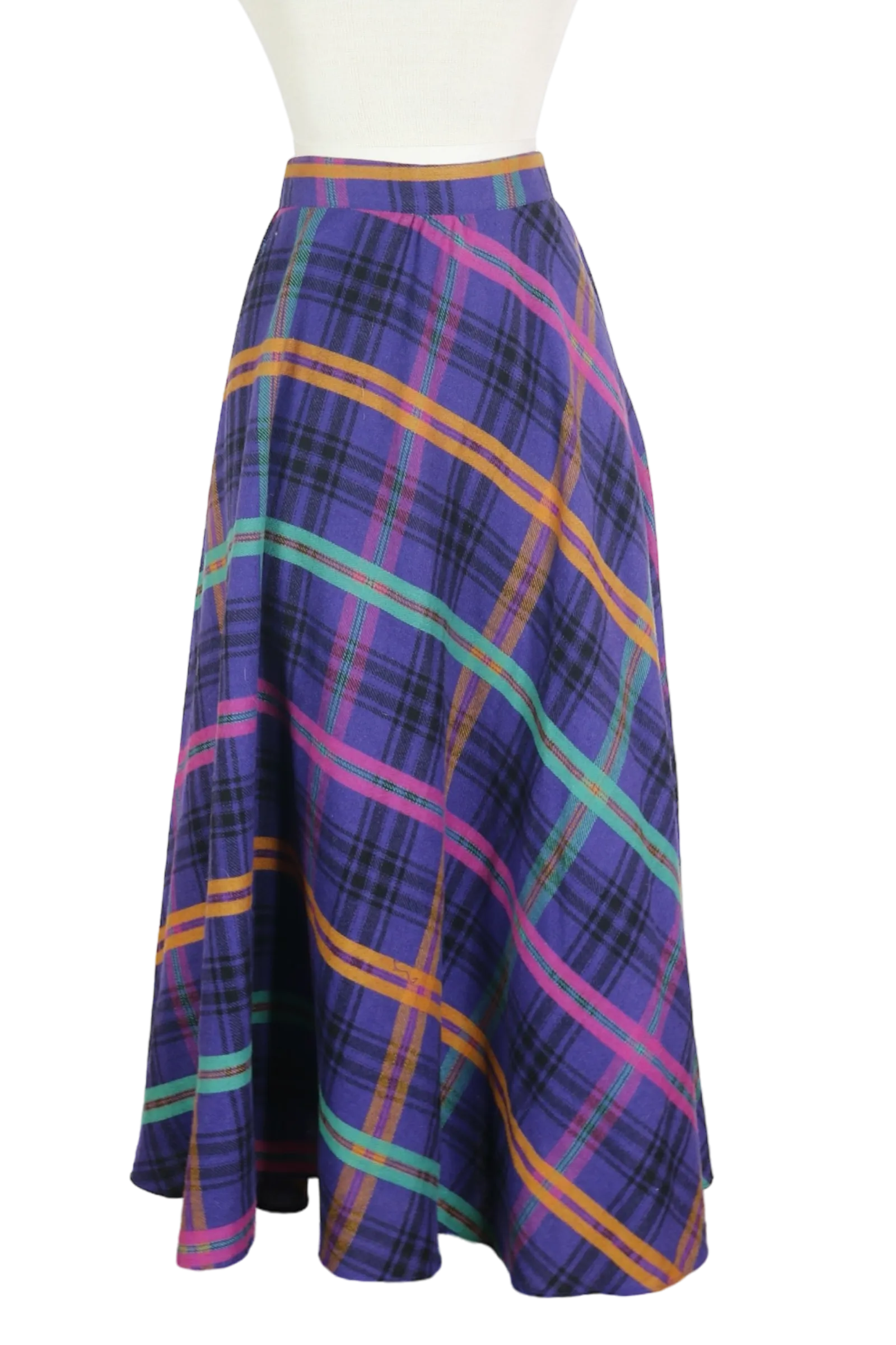 90s Counterparts Purple Plaid Skirt       w28