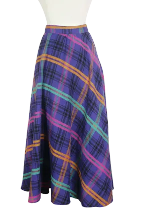 90s Counterparts Purple Plaid Skirt       w28