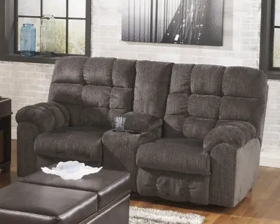 ACIEONA DBL REC LOVE SEAT W/CONSOLE