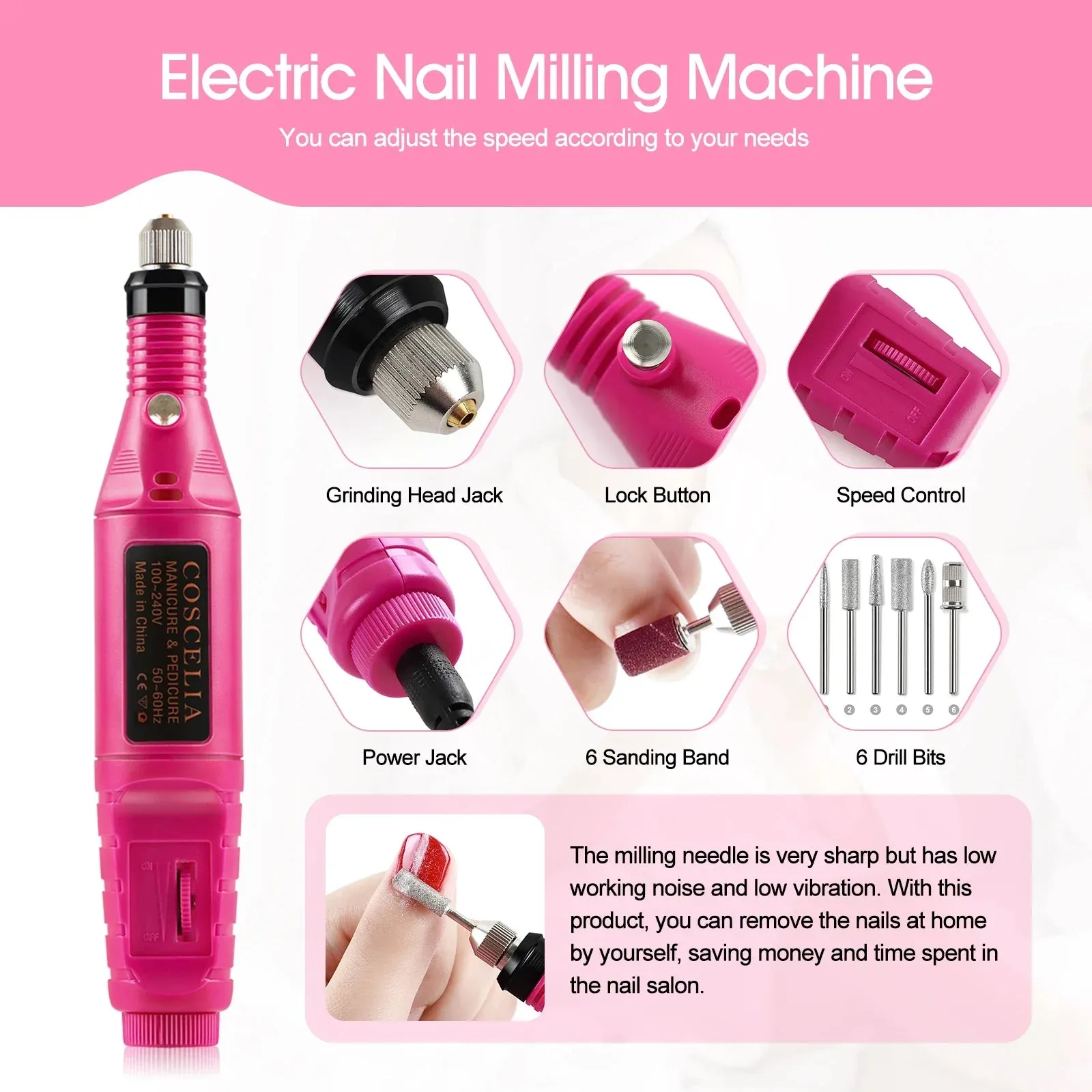 Acrylic Powder Set Nail Drying Lamp Nail Drill Glitter All For Manicure Machine Tools Brush Professional Nail Kit Nails