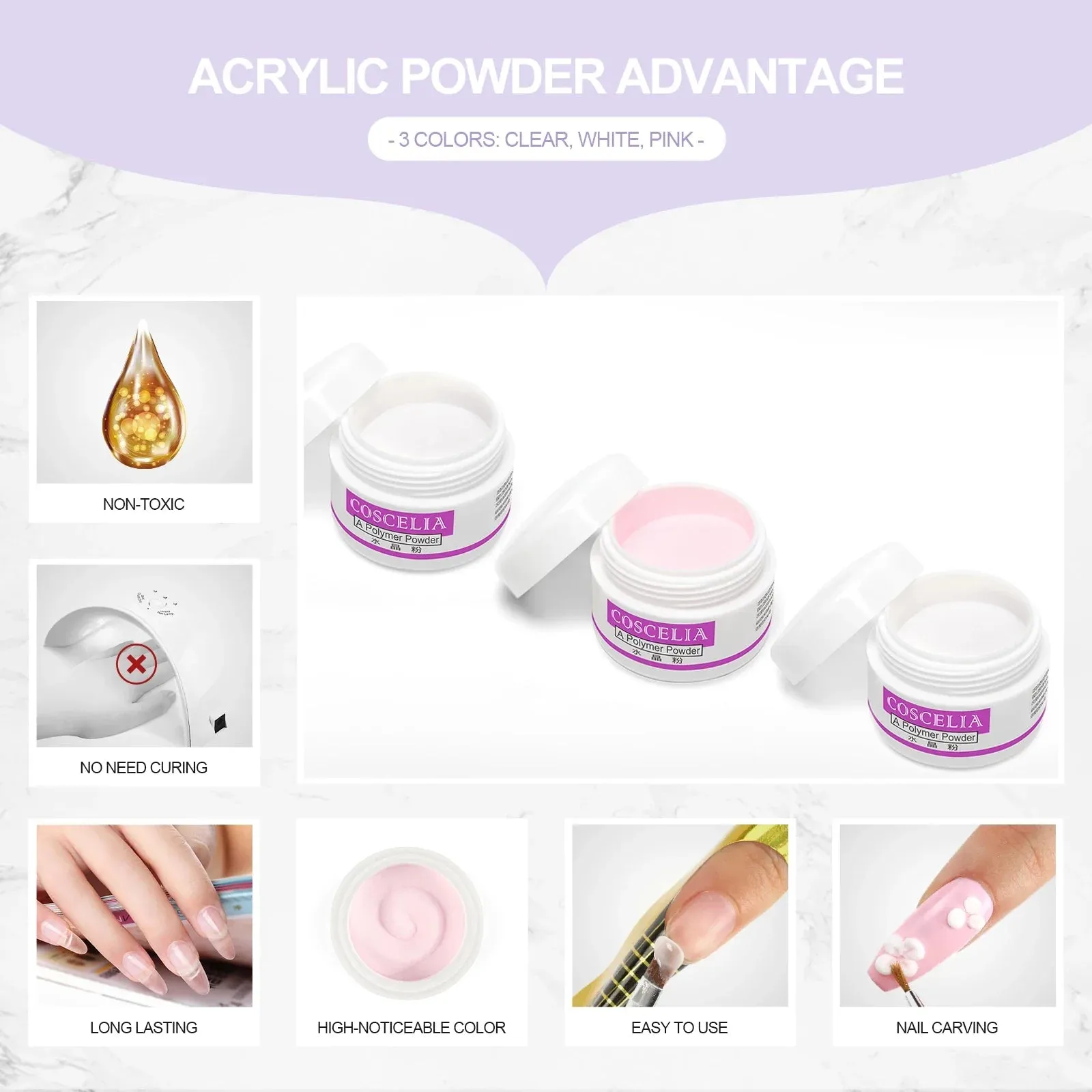 Acrylic Powder Set Nail Drying Lamp Nail Drill Glitter All For Manicure Machine Tools Brush Professional Nail Kit Nails