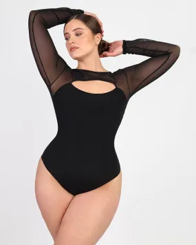 AirSlim® See-Through Mesh Cutout Bodysuit