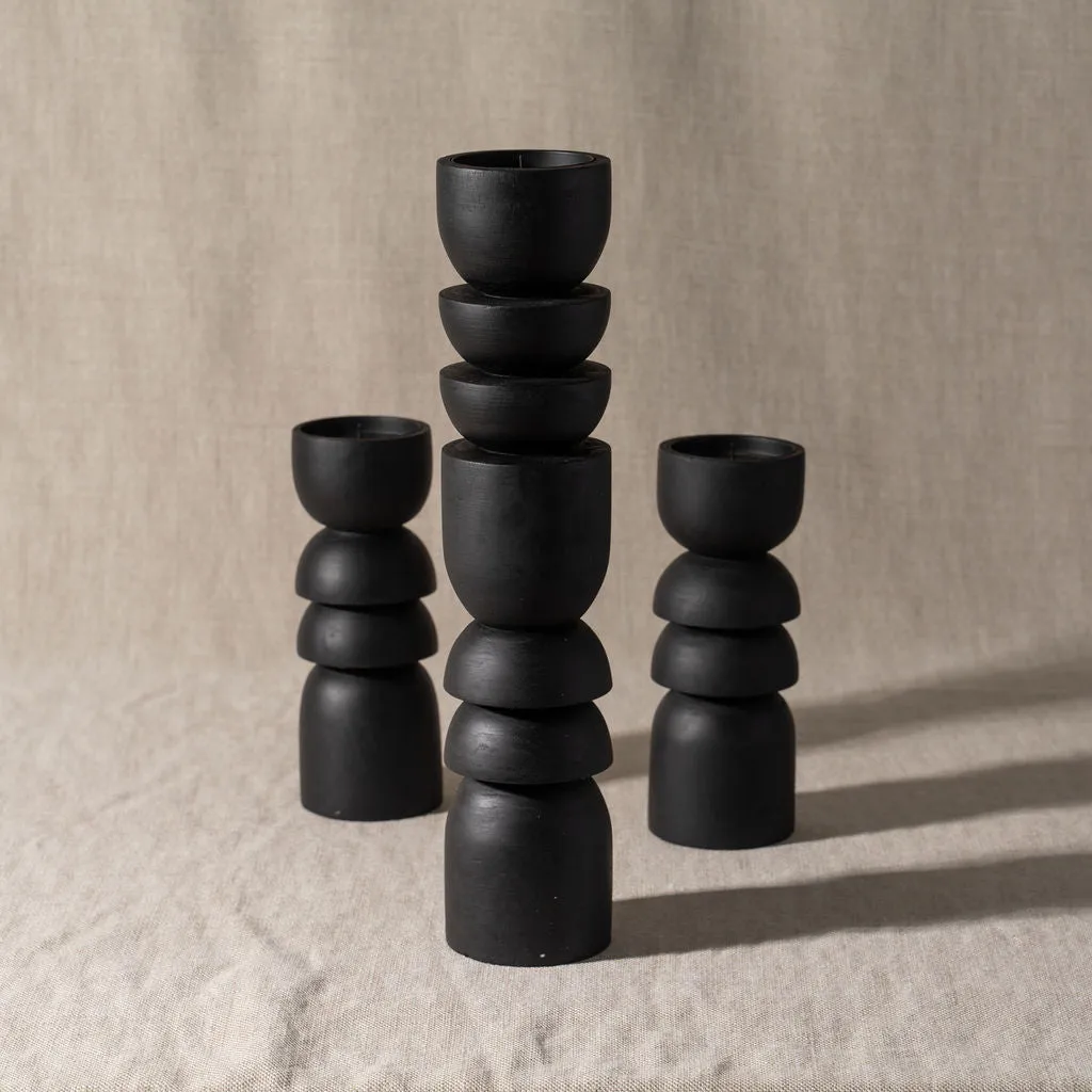 Alev Candle Holder  | Japan Black