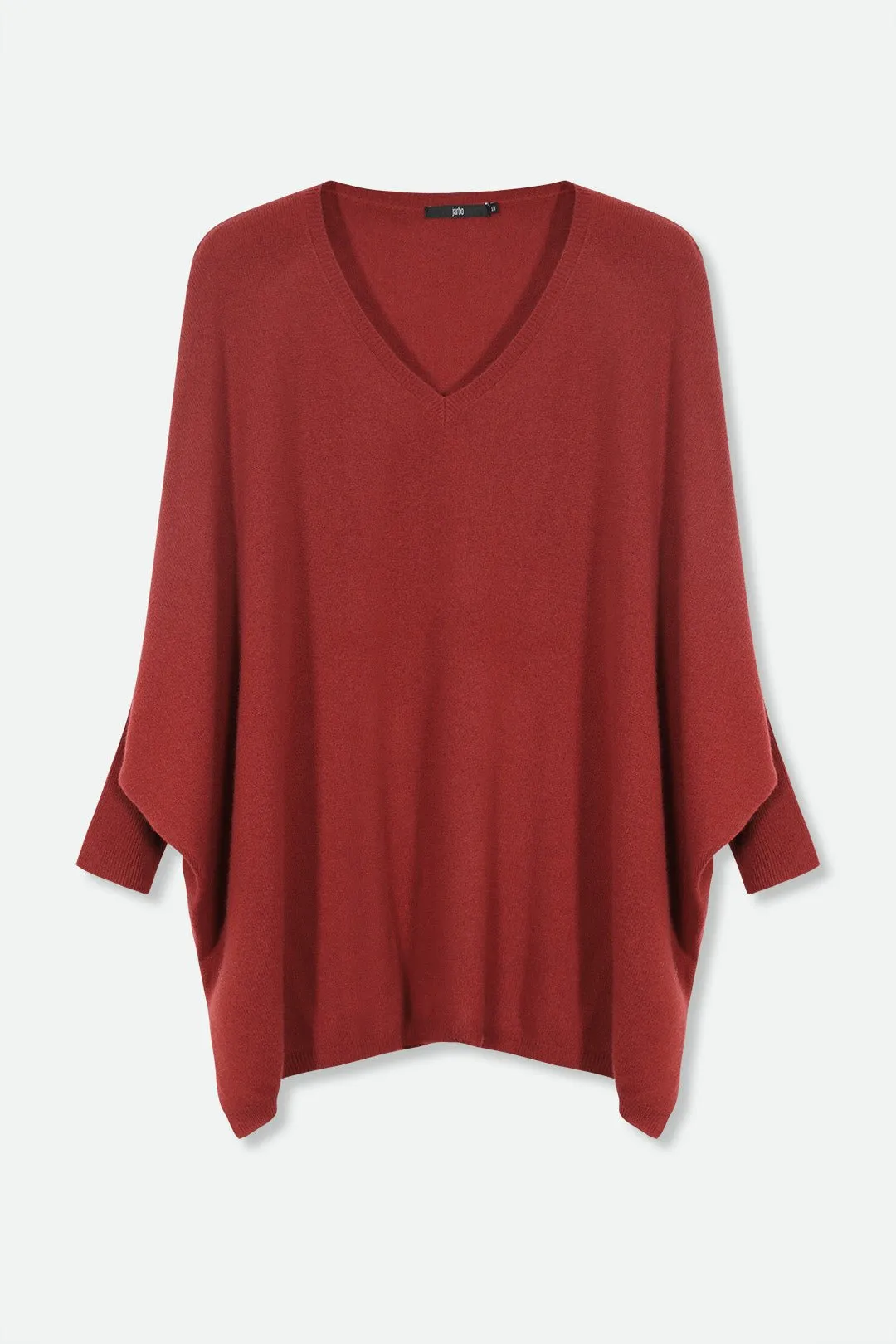 ANITA LONG SLEEVE PONCHO IN PURE CASHMERE MERINO