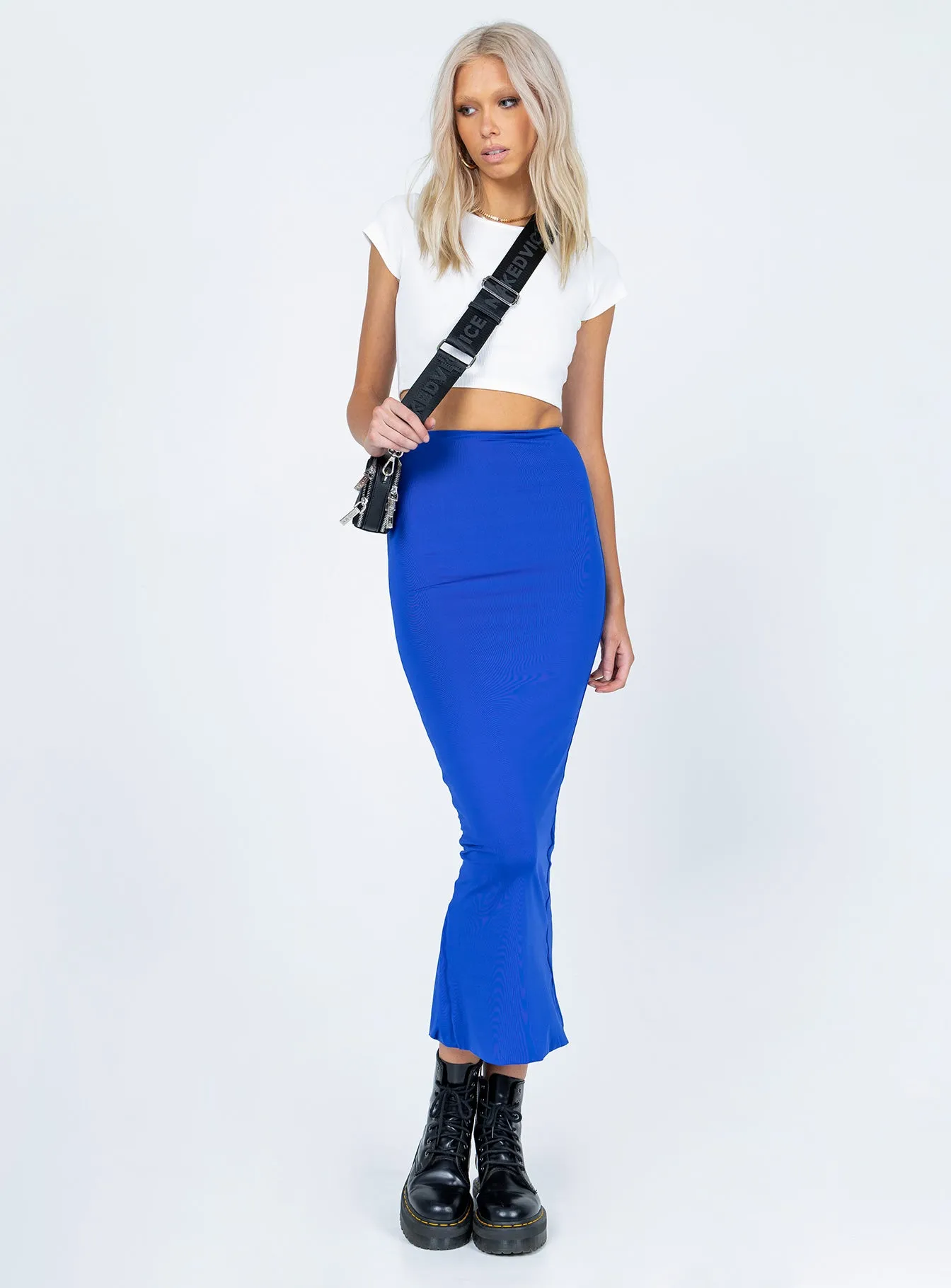 Averill Maxi Skirt Blue