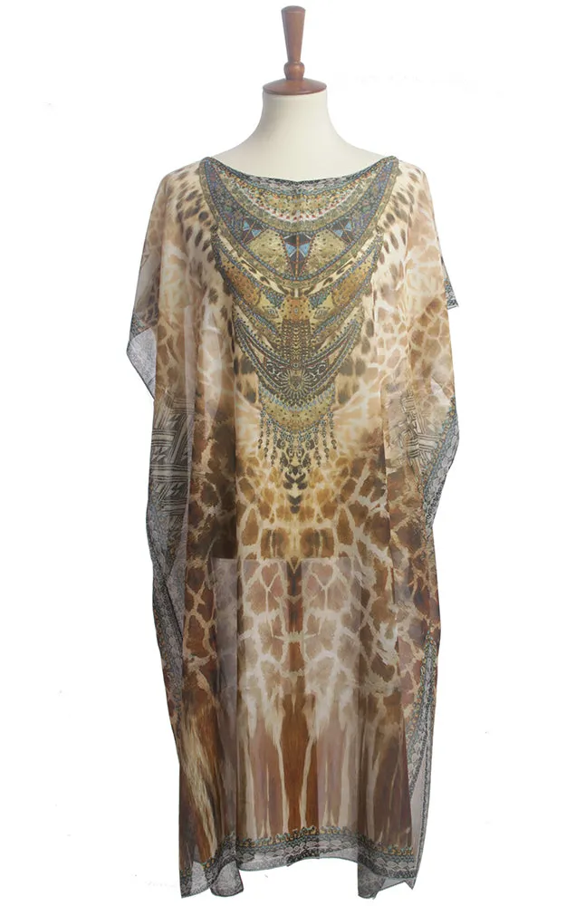 BAAP8627 Animal Print Poncho