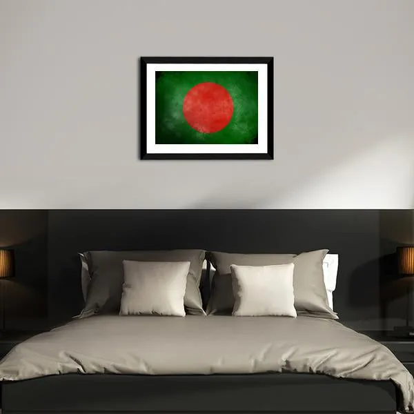 Bangladesh Flag Canvas Wall Art