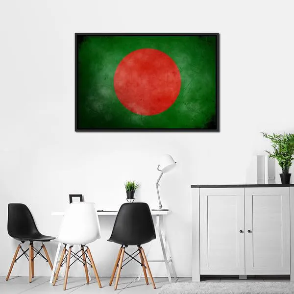 Bangladesh Flag Canvas Wall Art