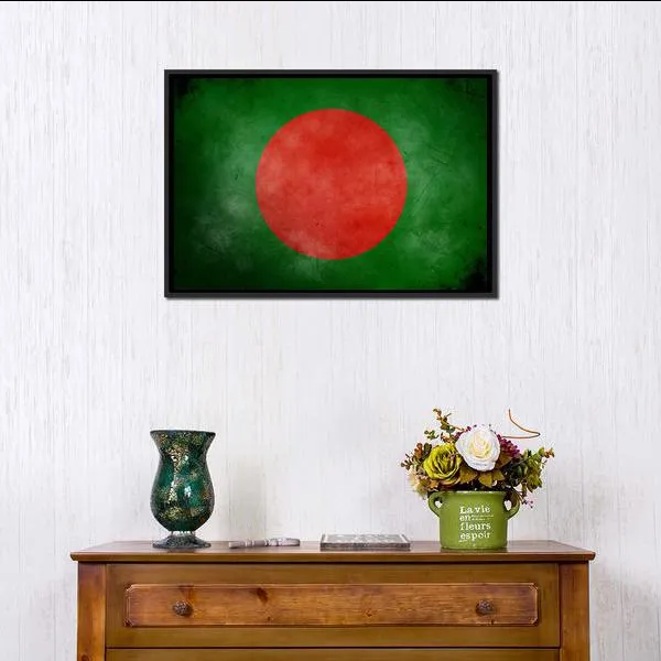 Bangladesh Flag Canvas Wall Art