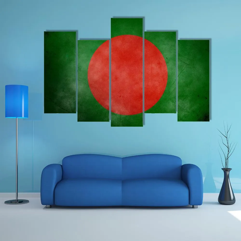 Bangladesh Flag Canvas Wall Art