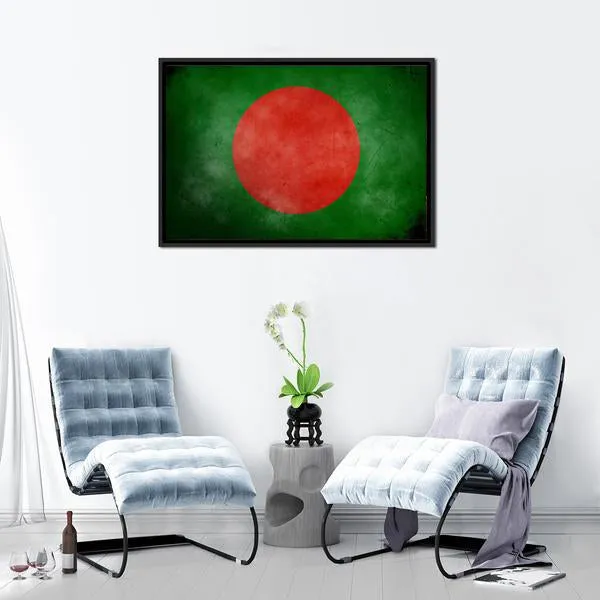 Bangladesh Flag Canvas Wall Art