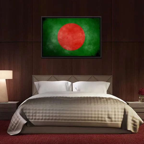 Bangladesh Flag Canvas Wall Art