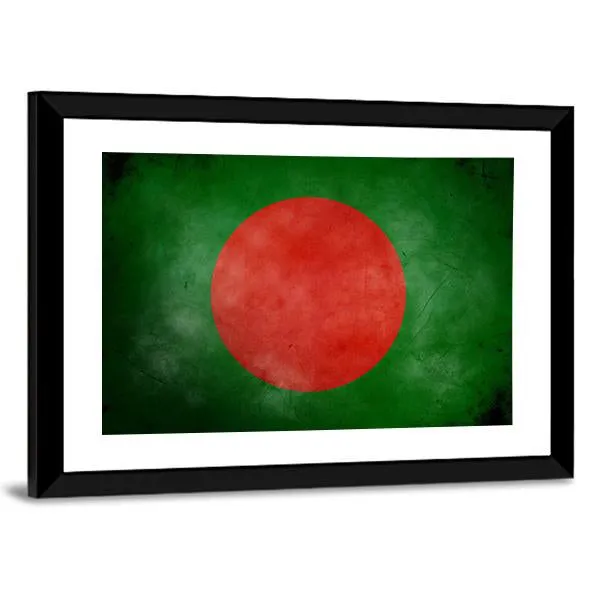 Bangladesh Flag Canvas Wall Art