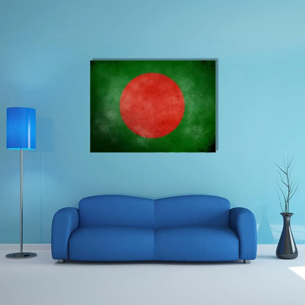 Bangladesh Flag Canvas Wall Art