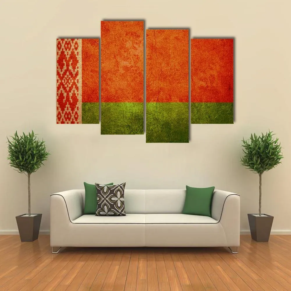 Belarus Flag Canvas Wall Art