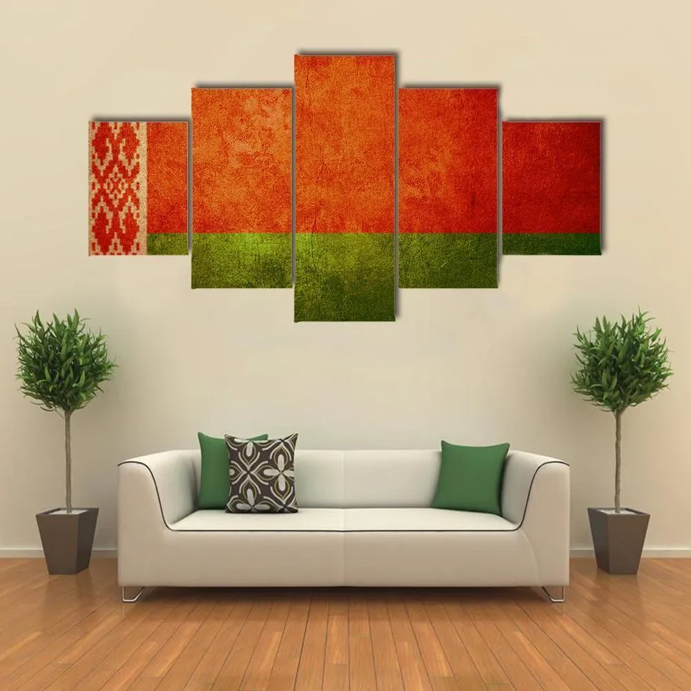 Belarus Flag Canvas Wall Art