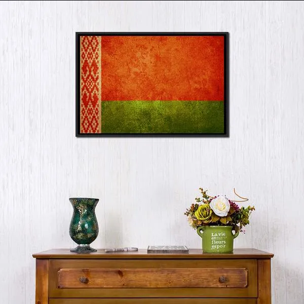 Belarus Flag Canvas Wall Art