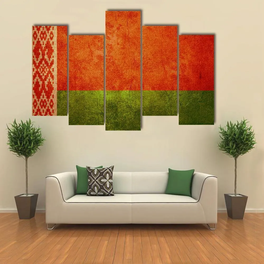 Belarus Flag Canvas Wall Art