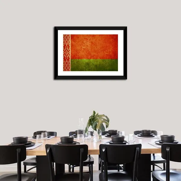 Belarus Flag Canvas Wall Art