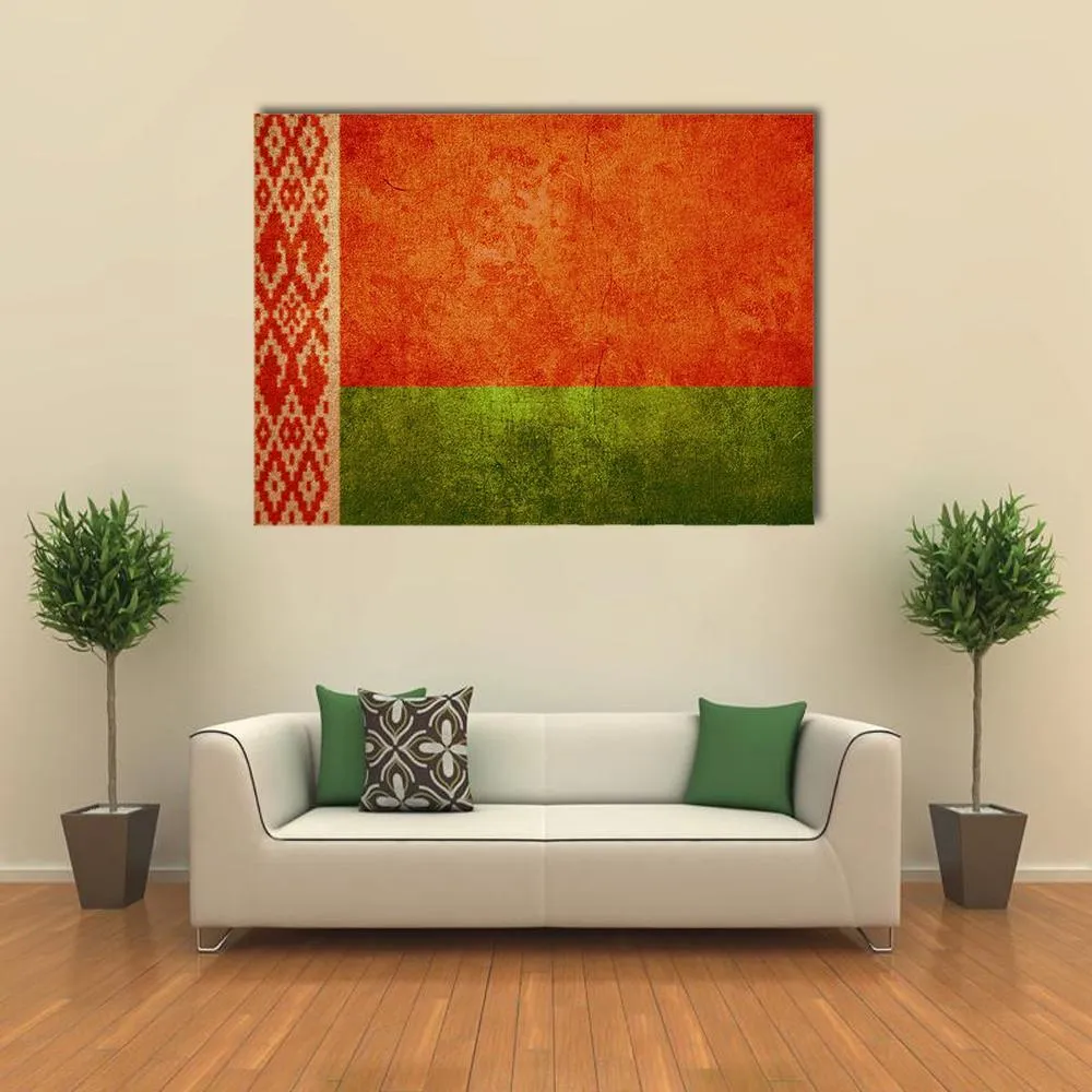 Belarus Flag Canvas Wall Art