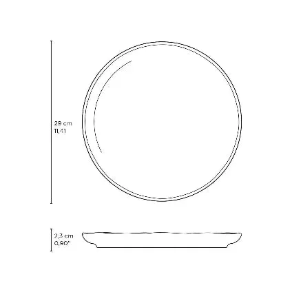 Bio 11.4" Bio Latte Dinner Plate Set