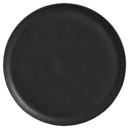 Bio 11.4" Matte Black Dinner Plate Set