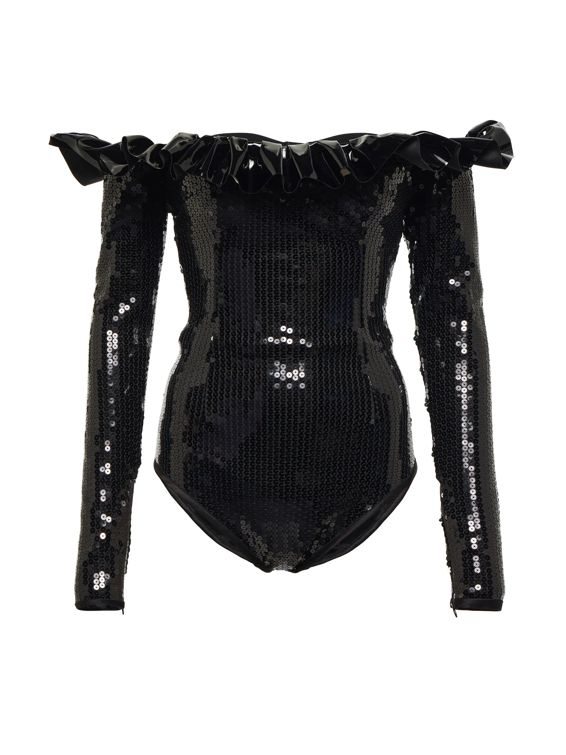 Black sequined bodysuit