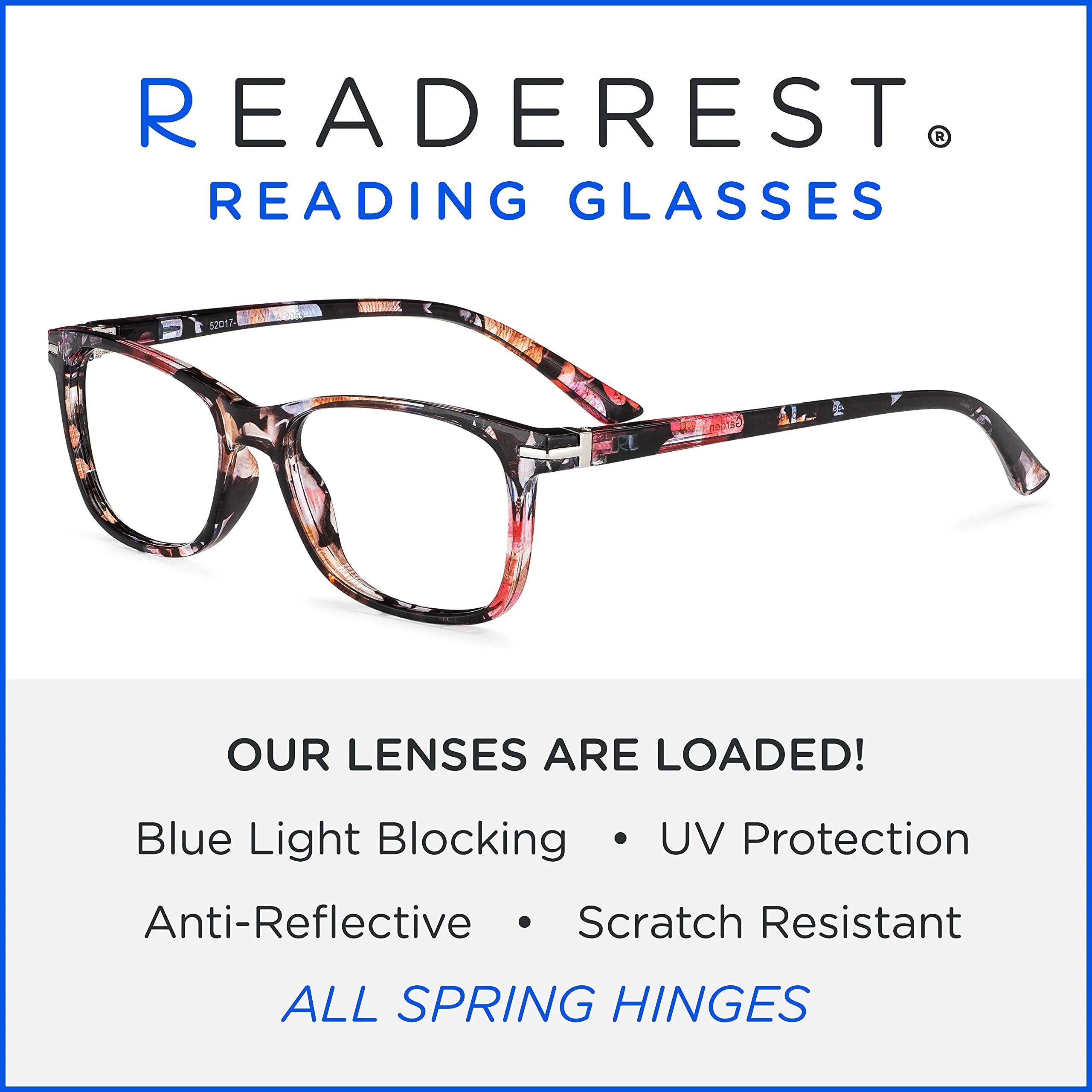 Blue-Light-Blocking-Reading-Glasses-Floral-0-00-Magnification-Computer-Glasses