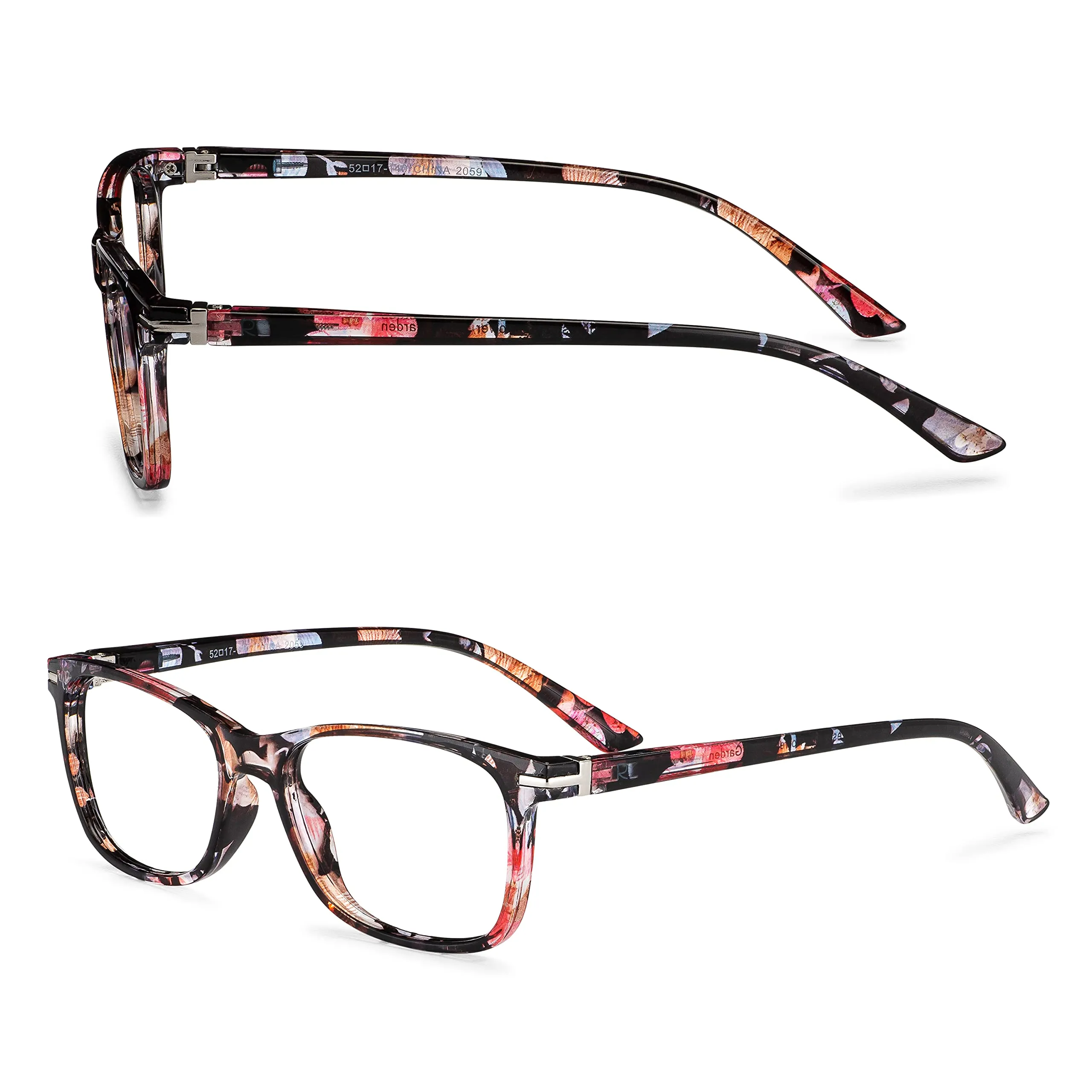 Blue-Light-Blocking-Reading-Glasses-Floral-1-25-Magnification-Computer-Glasses