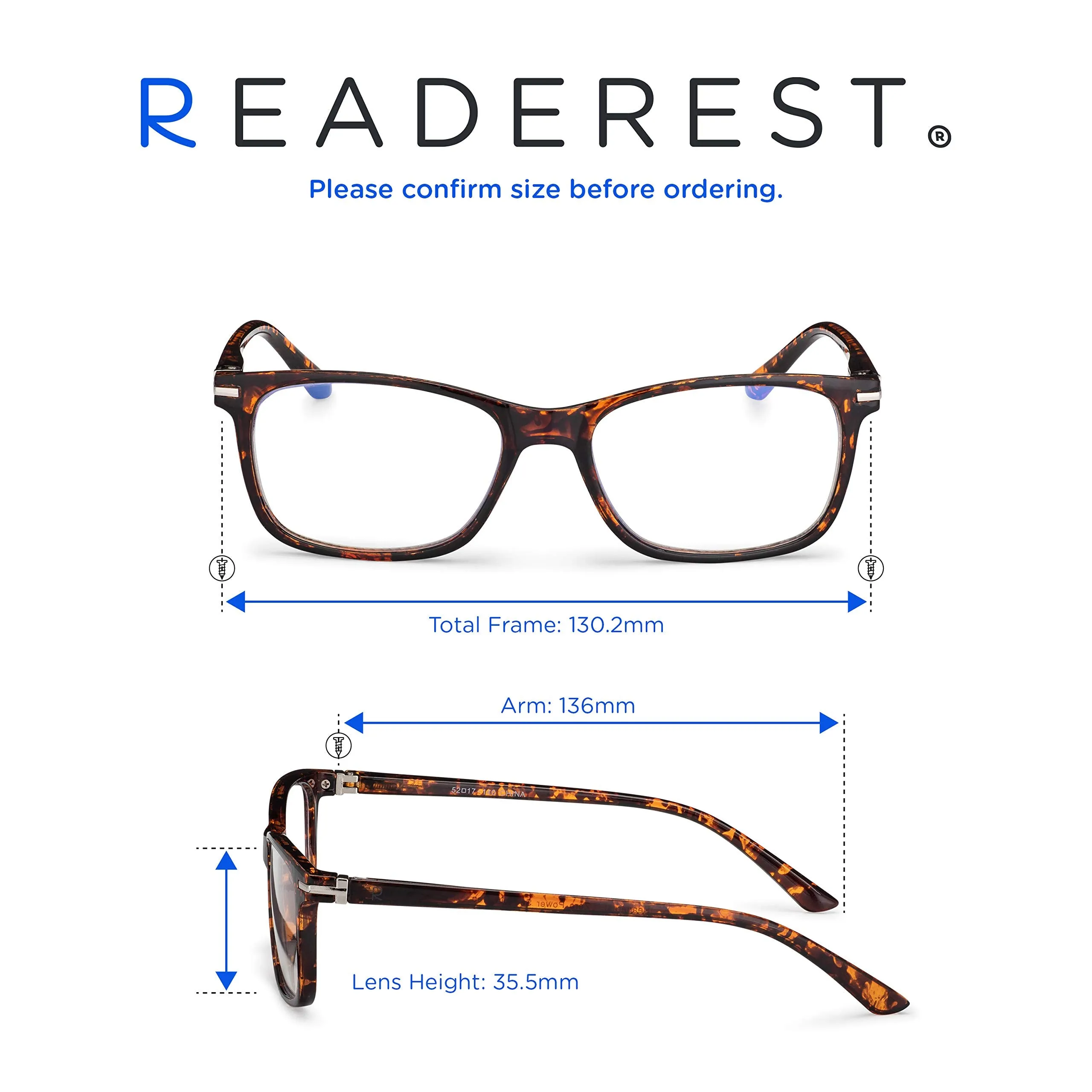 Blue-Light-Blocking-Reading-Glasses-Tortoise-3-00-Magnification-Computer-Glasses