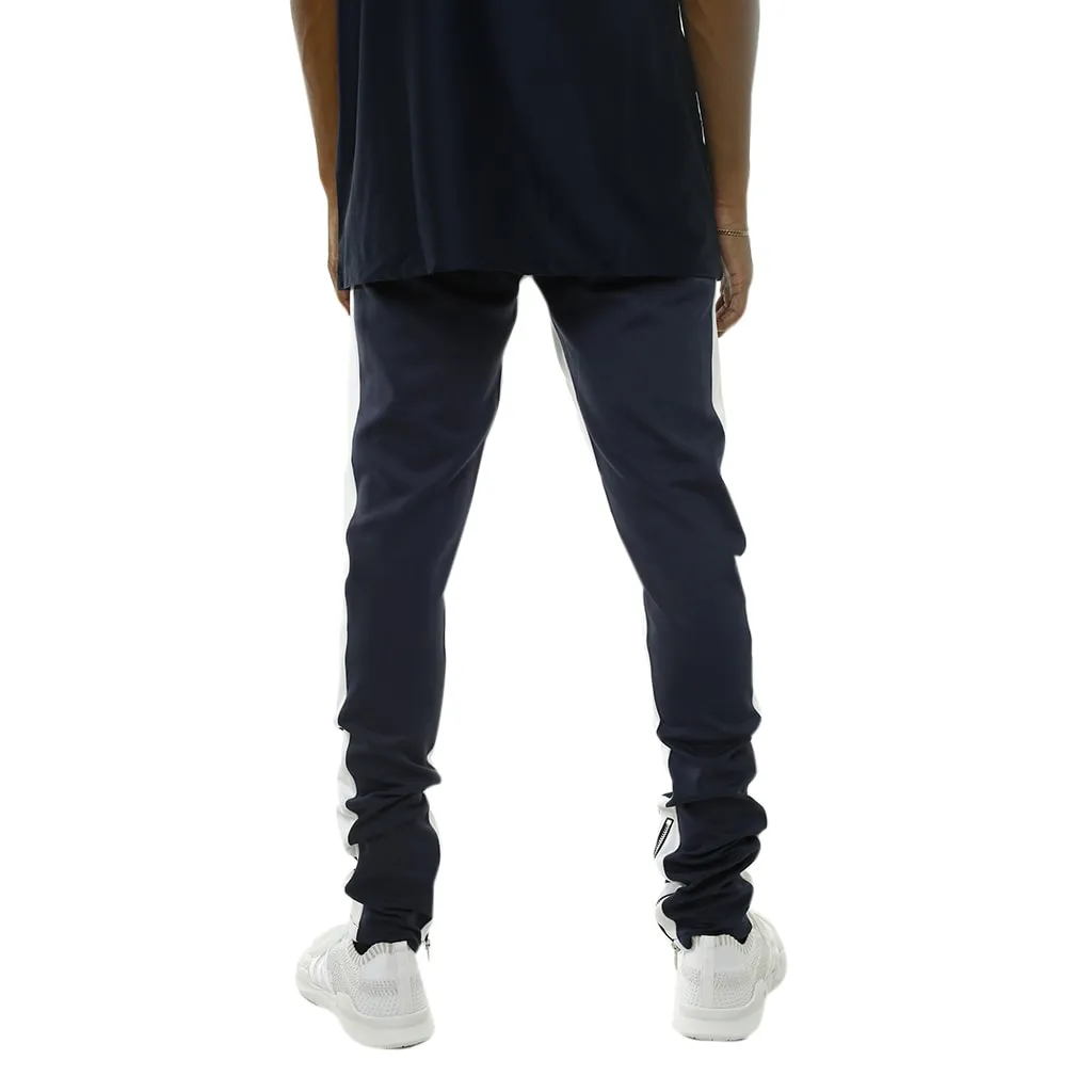 Bones Double Stripe Track Pants Navy