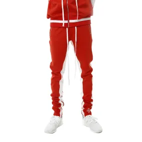 Bones Double Stripe Track Pants Red