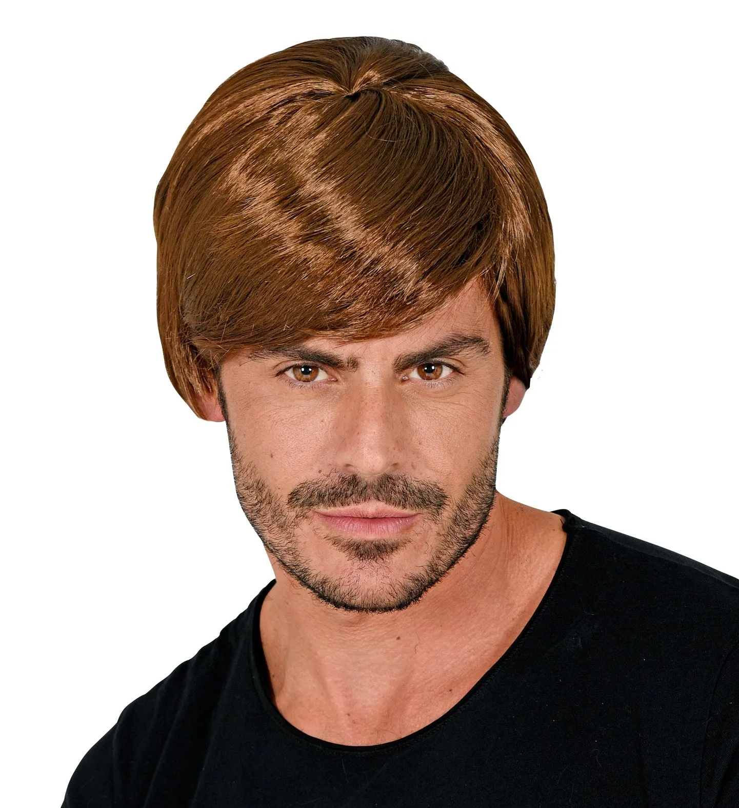 Brown Wig Side Parting Men's