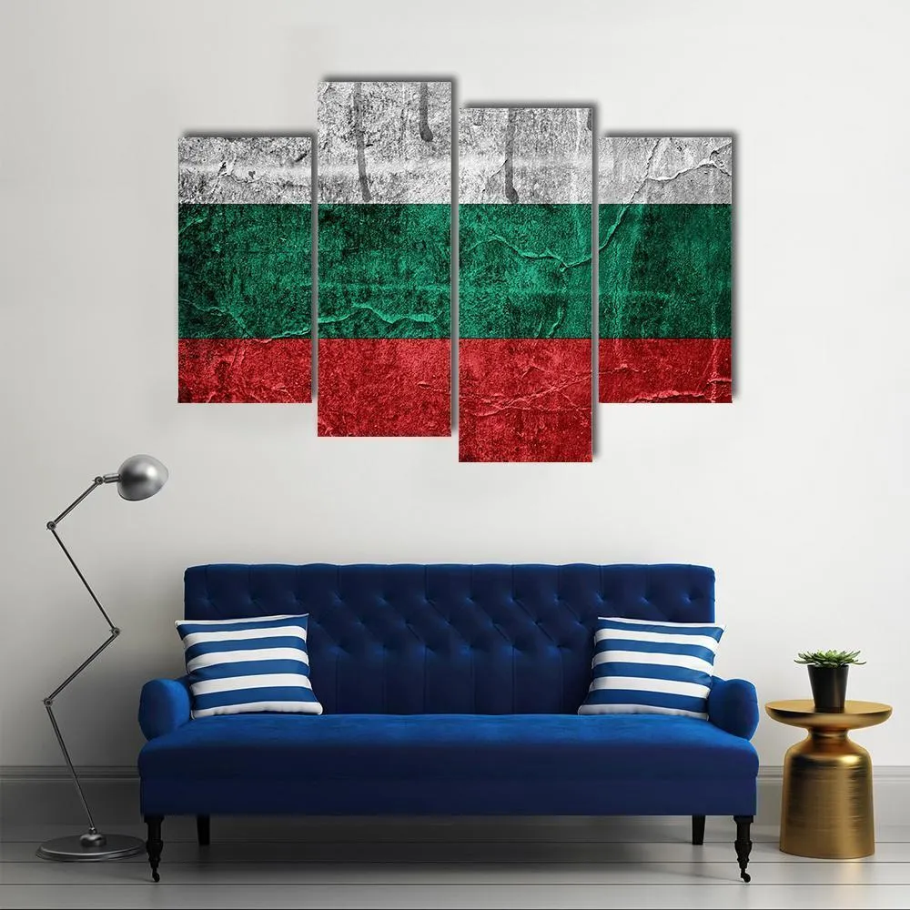 Bulgarian Flag Canvas Wall Art