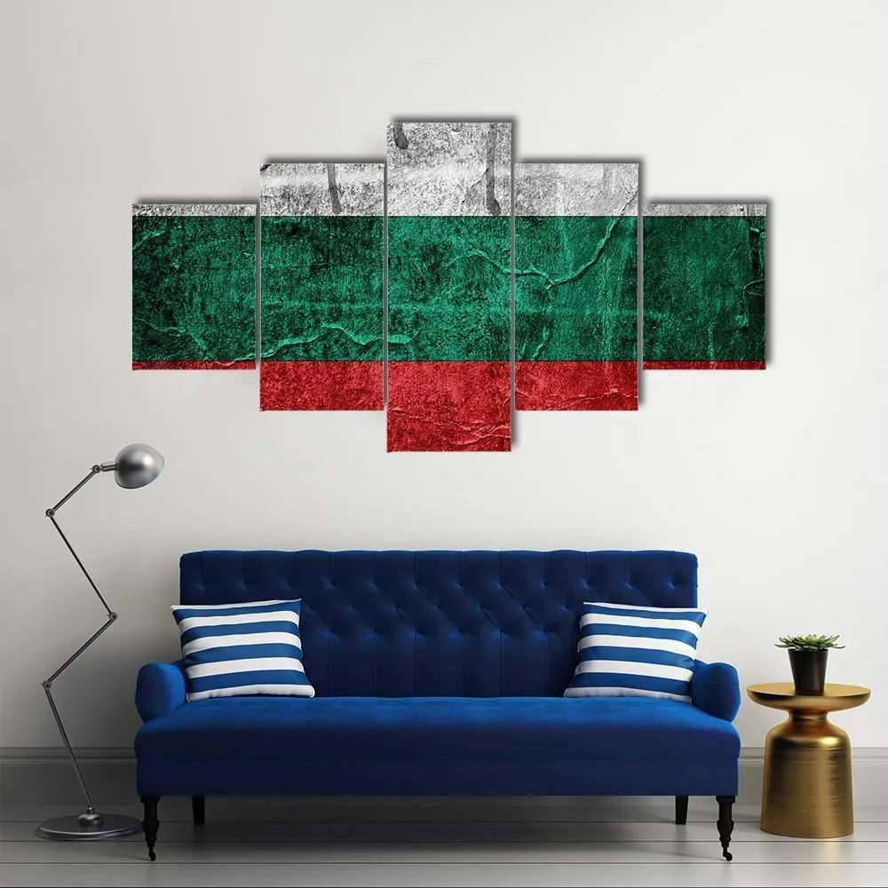 Bulgarian Flag Canvas Wall Art