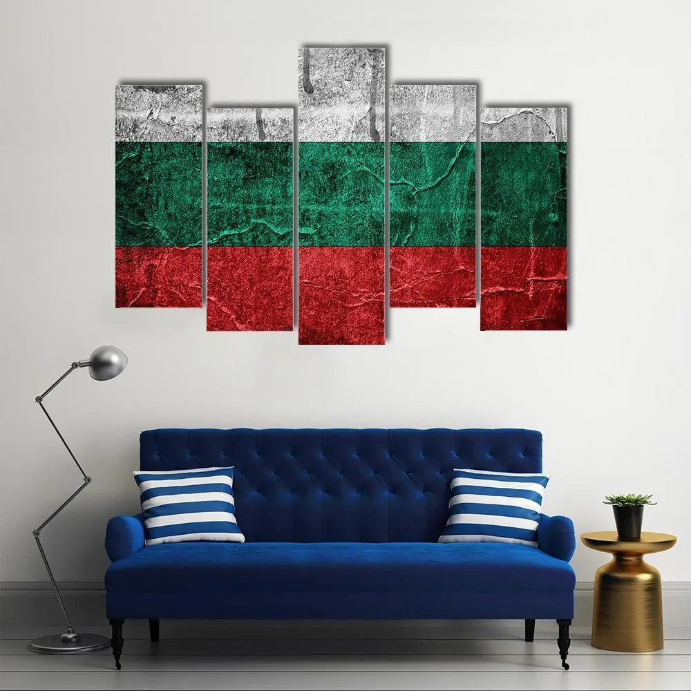 Bulgarian Flag Canvas Wall Art