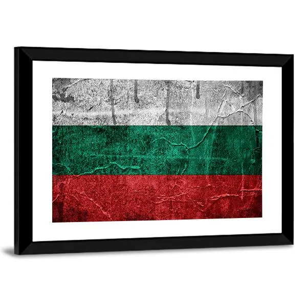 Bulgarian Flag Canvas Wall Art