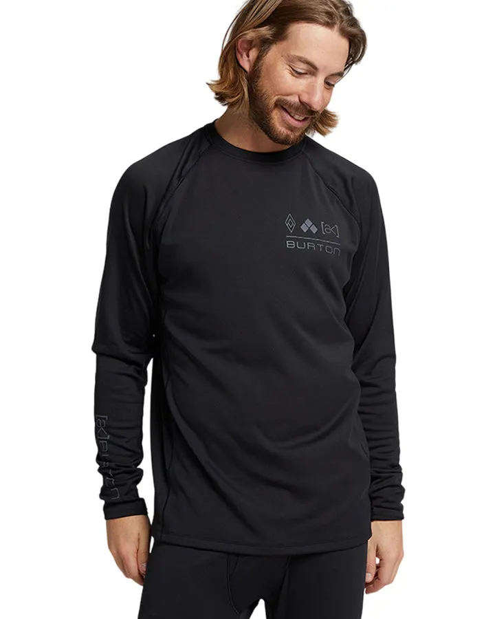 Burton Men's [ak]® Helium Power Grid™ Base Layer Crewneck - True Black