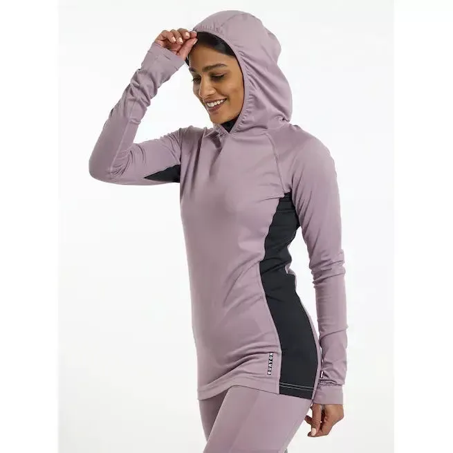 Burton Womens Midweight X  Base Layer Long NeckHoodie-Elderberry