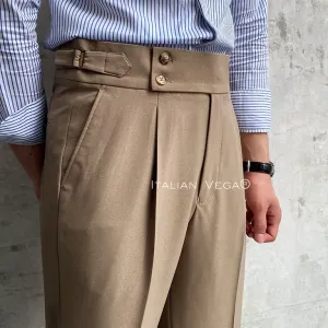 Camel Signature Buttoned Gurkha Pants