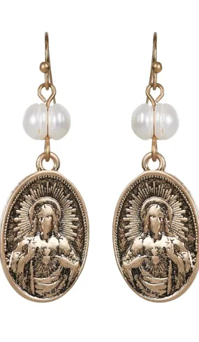 Capella Drop Earring Angel Pearl