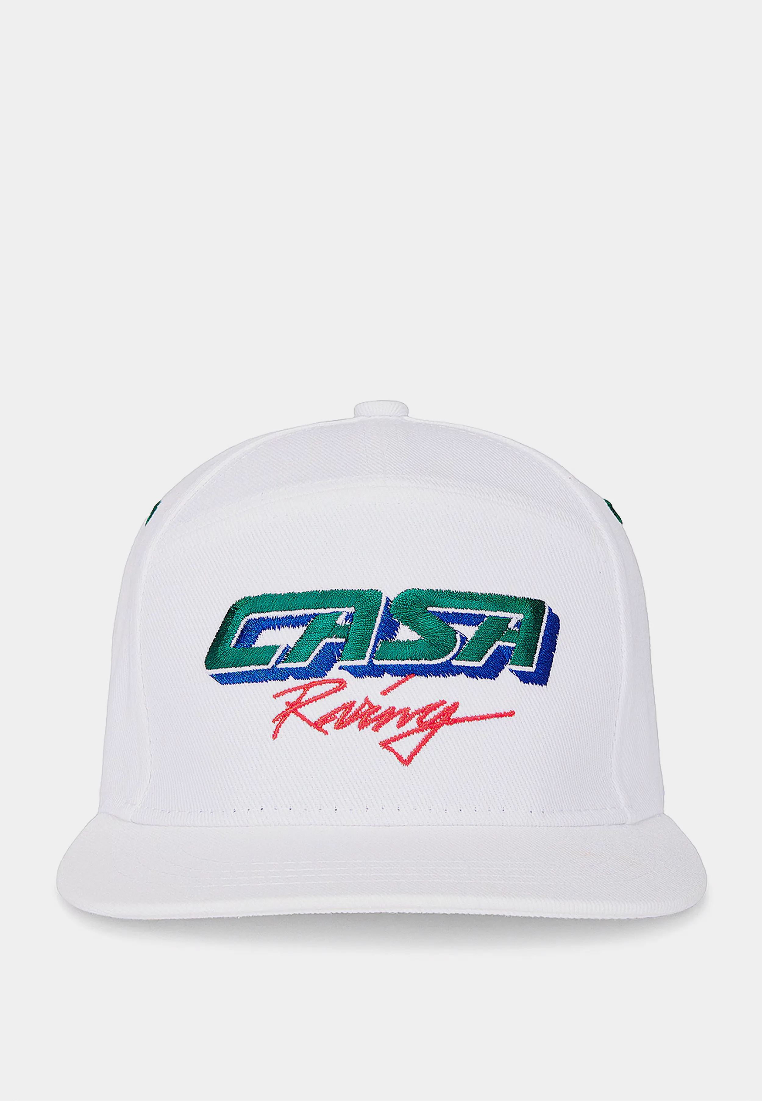 Casablanca Casa Racing Embroidered Cap White Twill