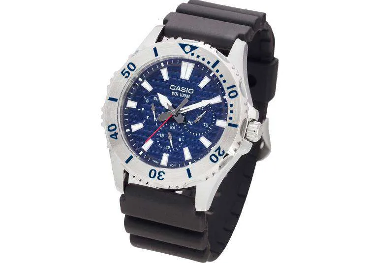 Casio MTD-1086-2A Analog Resin Black Strap Watch for Men