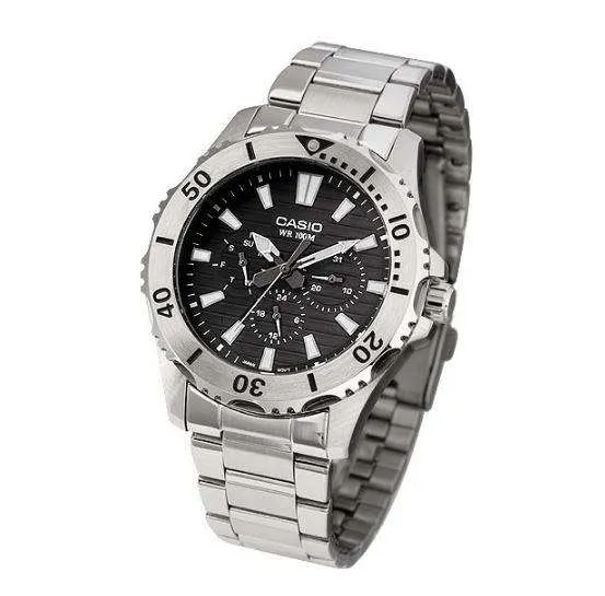 Casio MTD-1086D-1A Stainless Steel Strap Watch for Men