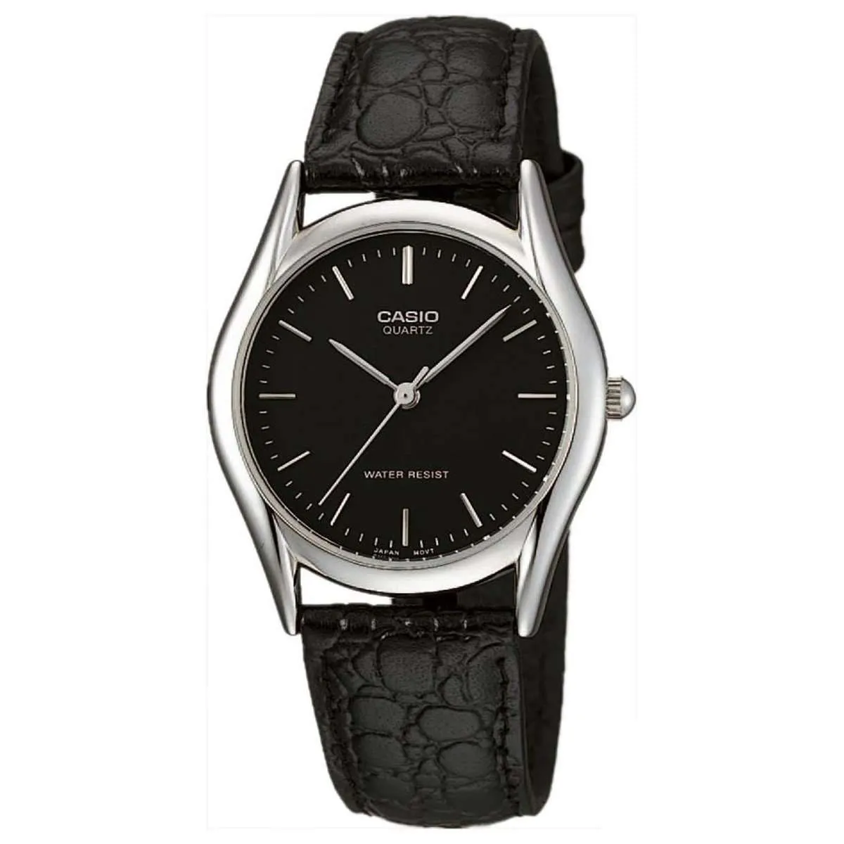 Casio MTP-1094E-1ADF Black Leather Strap Watch for Men