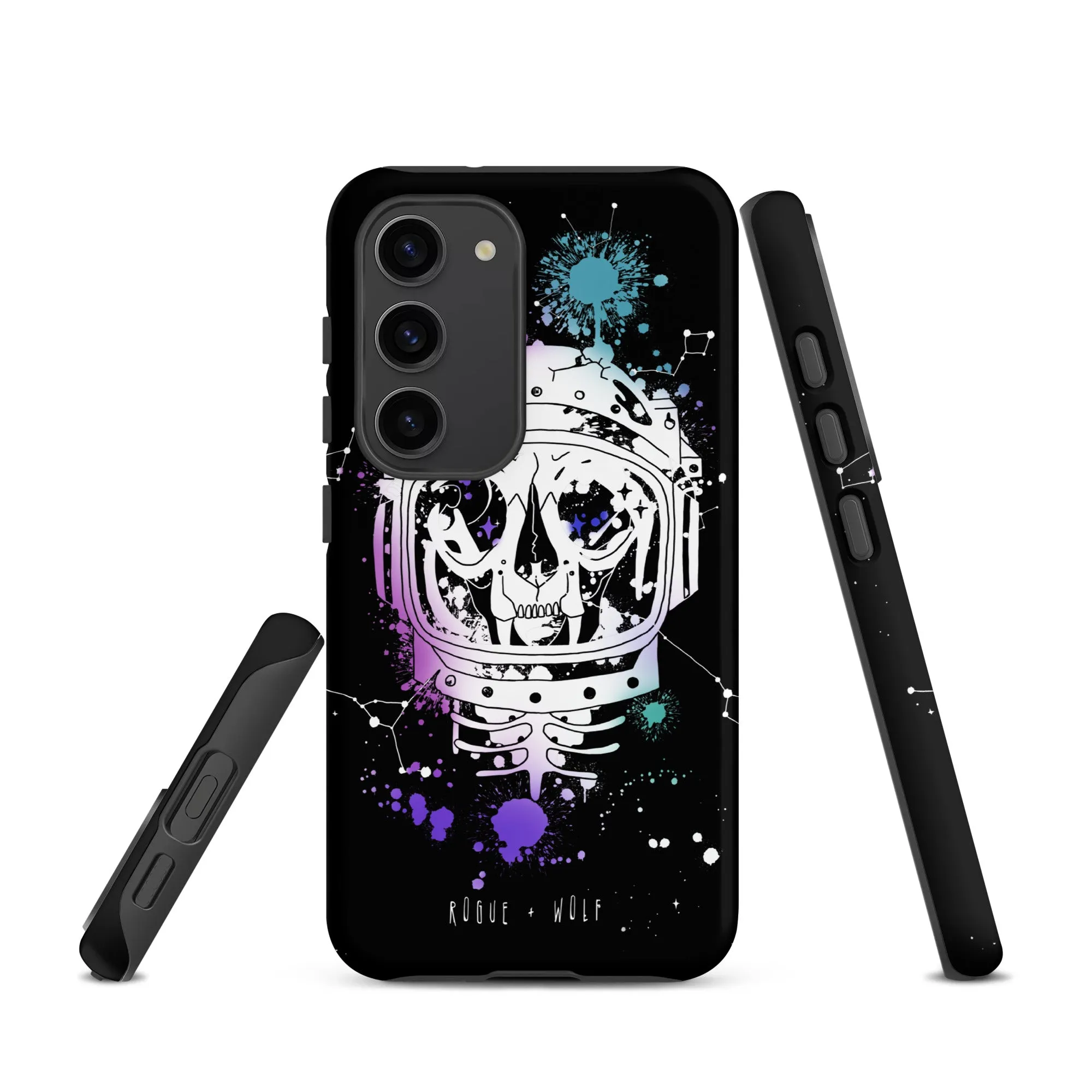 Cat-Astro-Phe Tough Phone Case for Samsung - Grunge Aesthetic Witchy Goth Cell Phone Cover Anti-Scratch Cool Gothic Gift